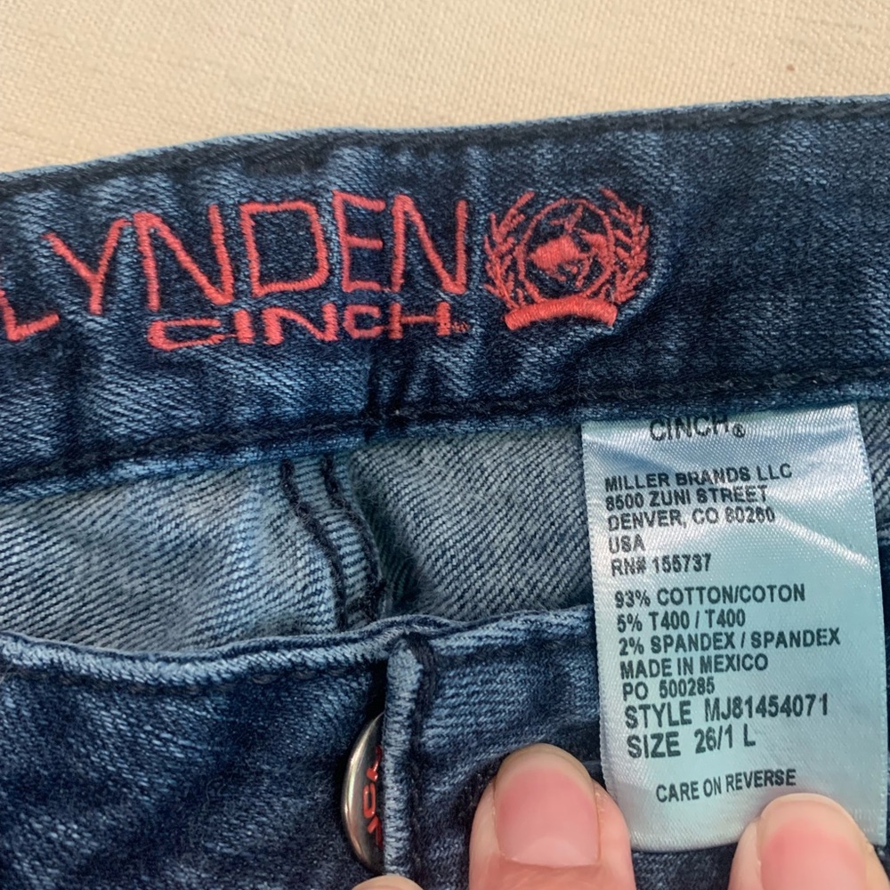 Cinch Trouser Jeans 26 L